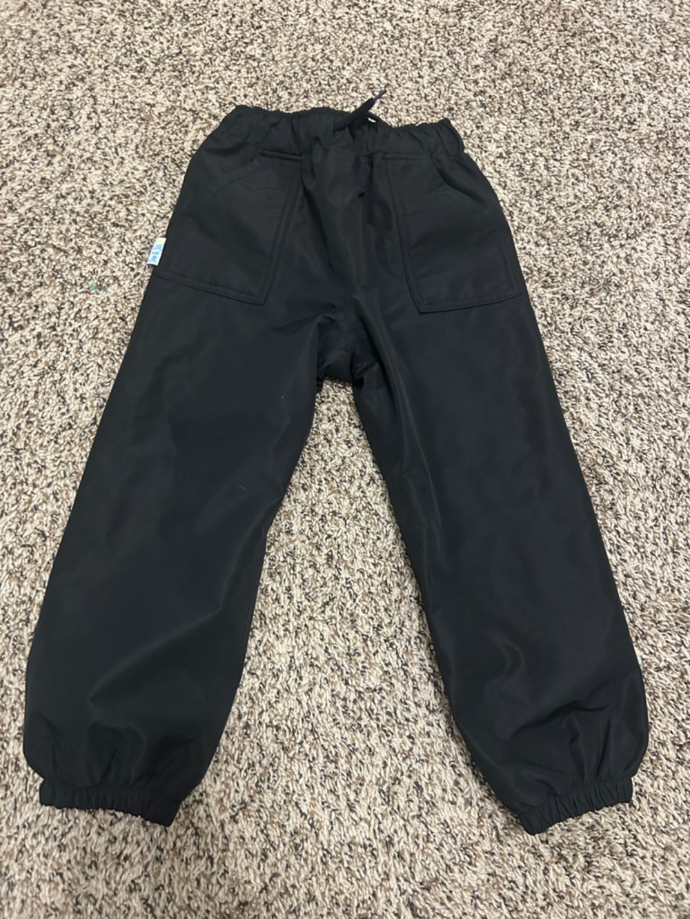 Jan & Jul Black Kids Ski pants with Elastic Ankles